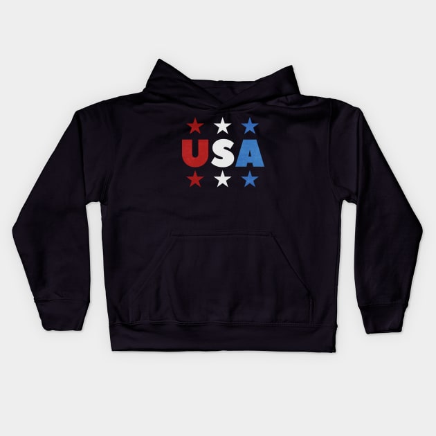 4th of July Independence Day T-Shirt Kids Hoodie by happinessinatee